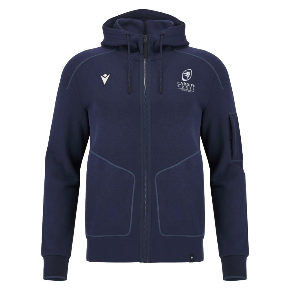 2025-2026 Cardiff Blues Rugby Ath Cotton Hoody (Navy)