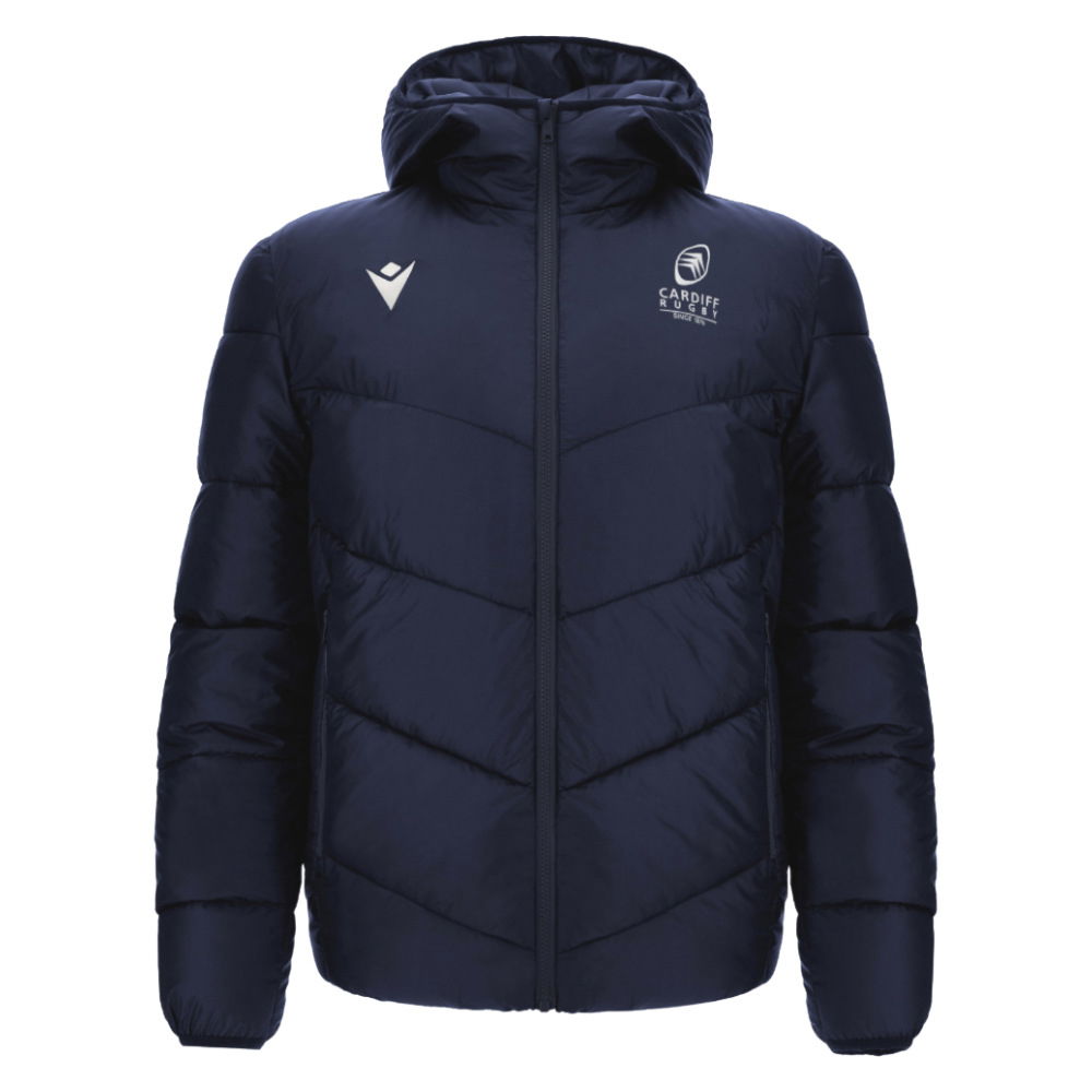 2025-2026 Cardiff Blues Padded Bomber Jacket (Navy)