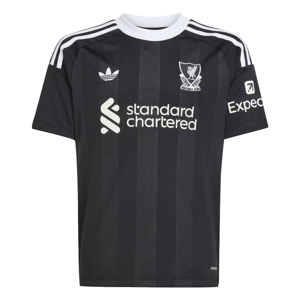 2025-2026 Liverpool Third Goalkeeper Shirt (Black) - Kids