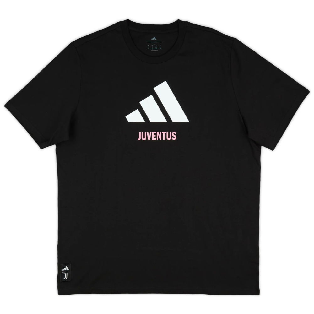 2025-2026 Juventus Seasonal Graphic Tee (Black)