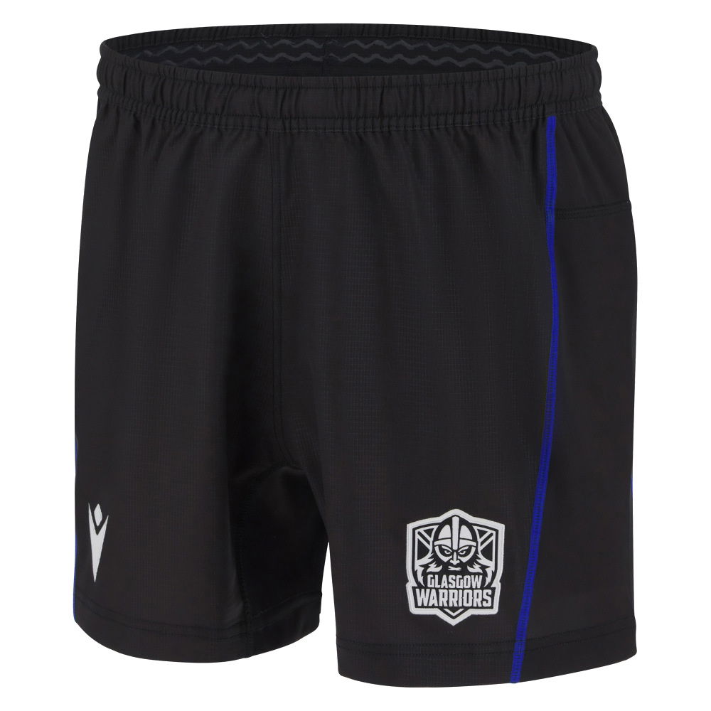2025-2026 Glasgow Warriors Home Rugby Shorts (Black)