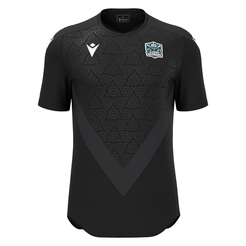 2025-2026 Glasgow Warriors Rugby Training Shirt (Black)