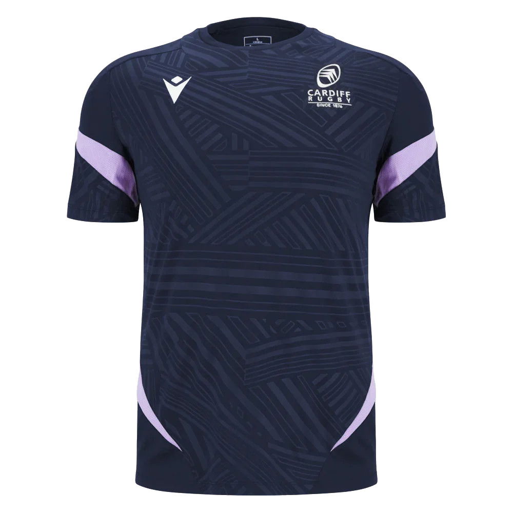 2025-2026 Cardiff Rugby Training Poly T-Shirt (Navy)