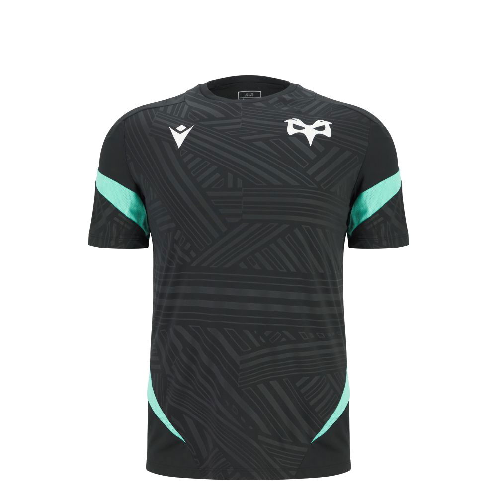 2025-2026 Ospreys Training Poly Rugby Shirt (Black) - Kids