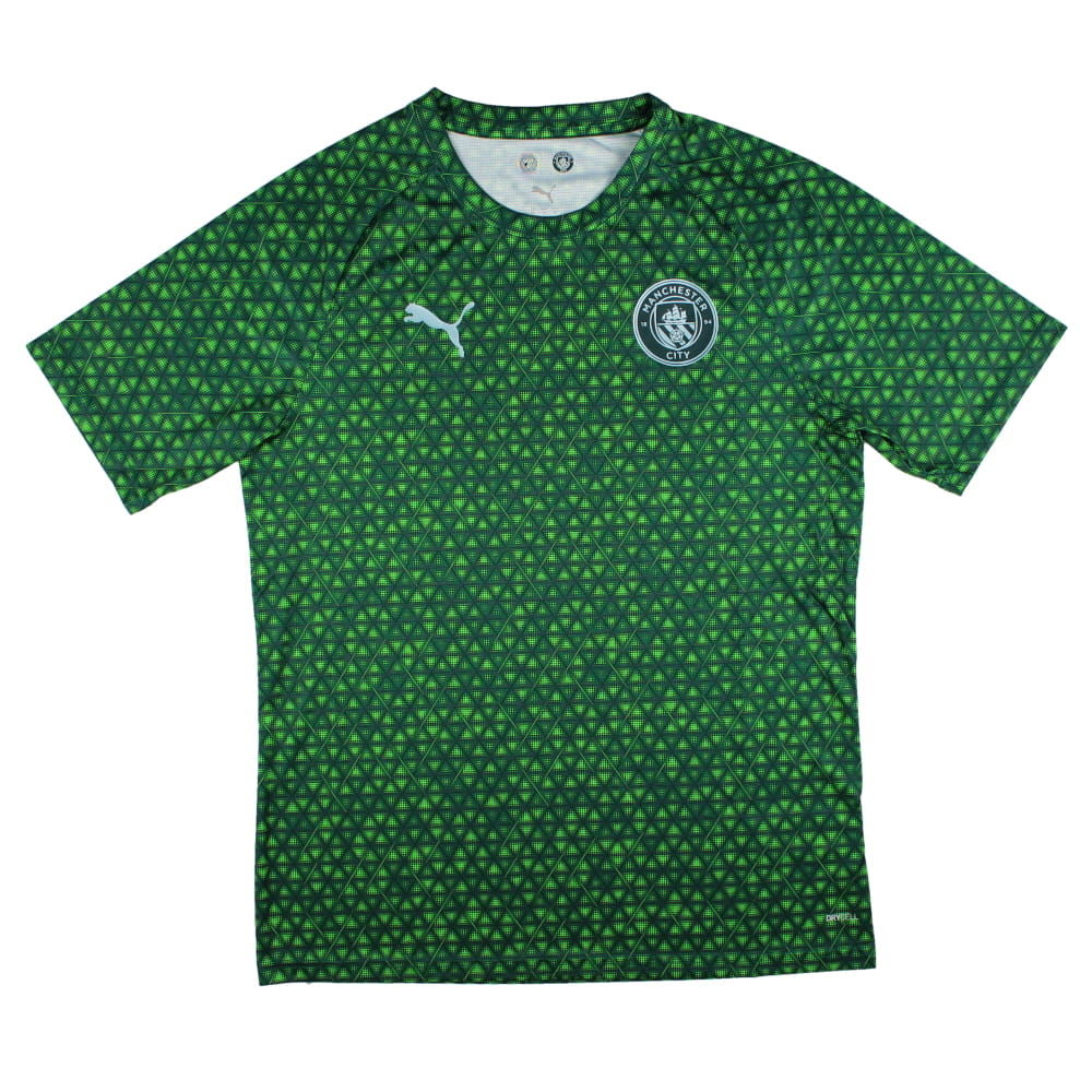 2025-2026 Man City Warm Up Jersey (Green Terrain)