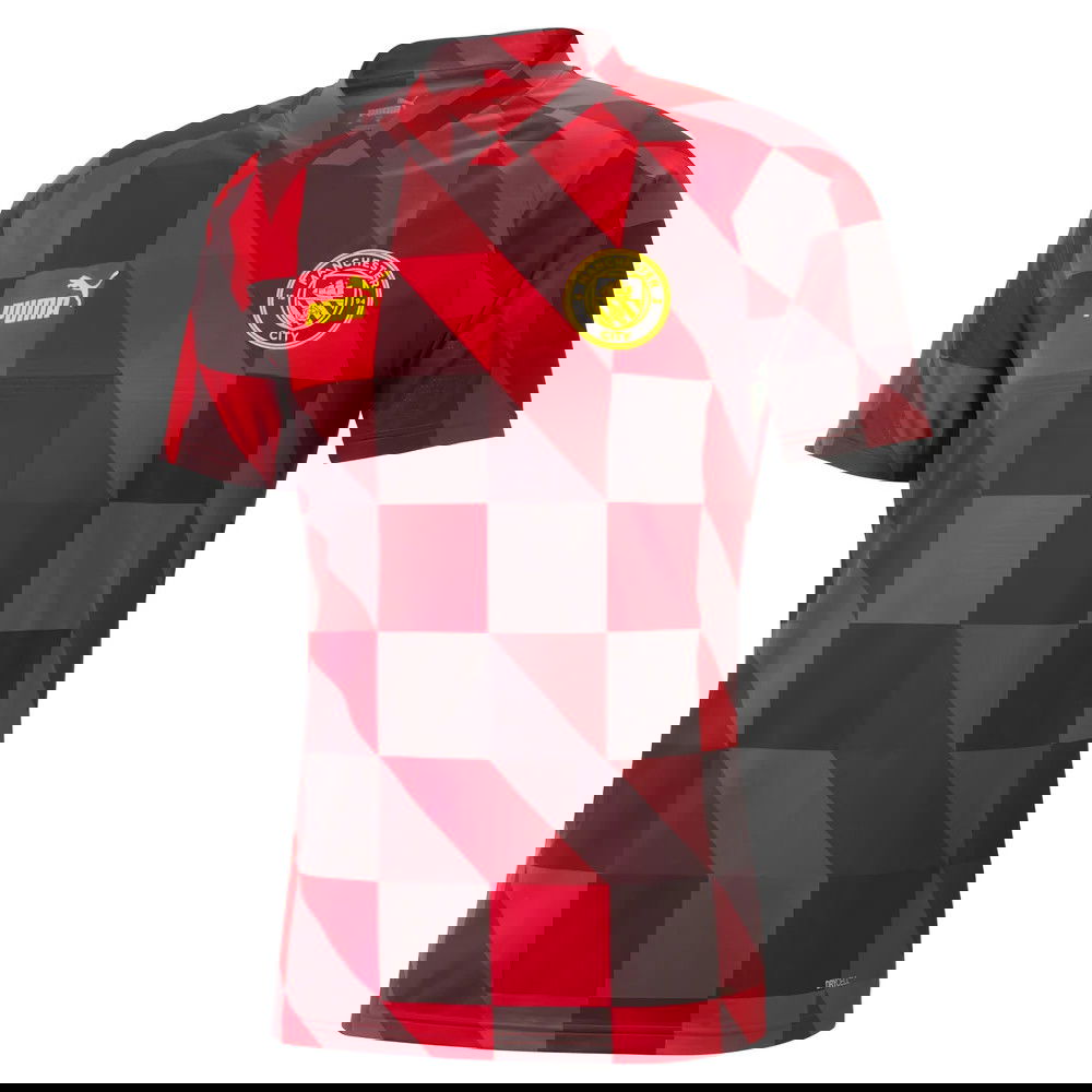 2022-2023 Man City Pre-Match Sweat (Red)