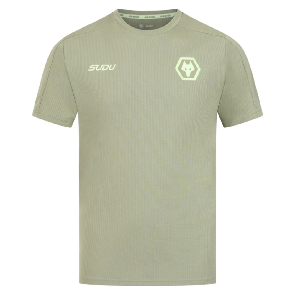 2025-2026 Wolves Players Travel T-Shirt (Khaki)