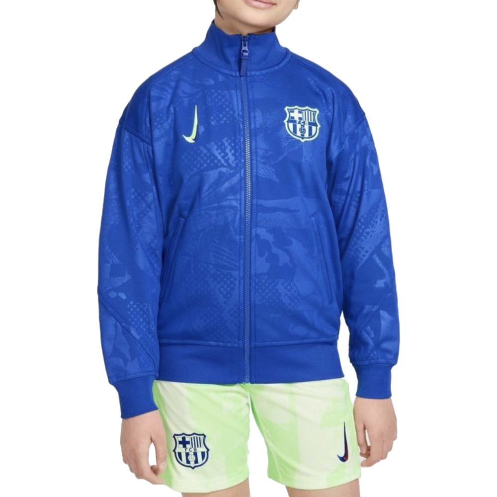 2025-2026 Barcelona Academy Pro Third Anthem Jacket (Blue) - Kids