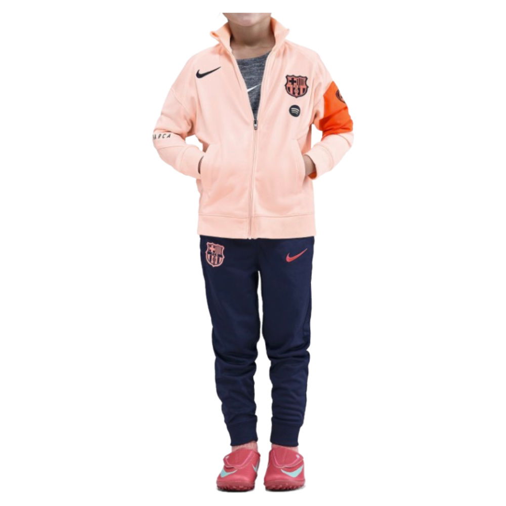 2025-2026 Barcelona Dri-FIT Strike Tracksuit (Crimson Tint) - Little Kids