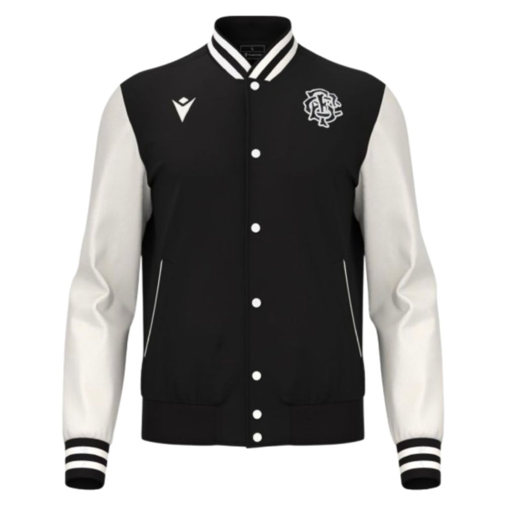 2025-2026 Barbarians Rugby Warm Up Jacket (Black)