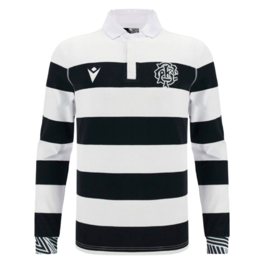 2025-2026 Barbarians Home Cotton LS Rugby Shirt