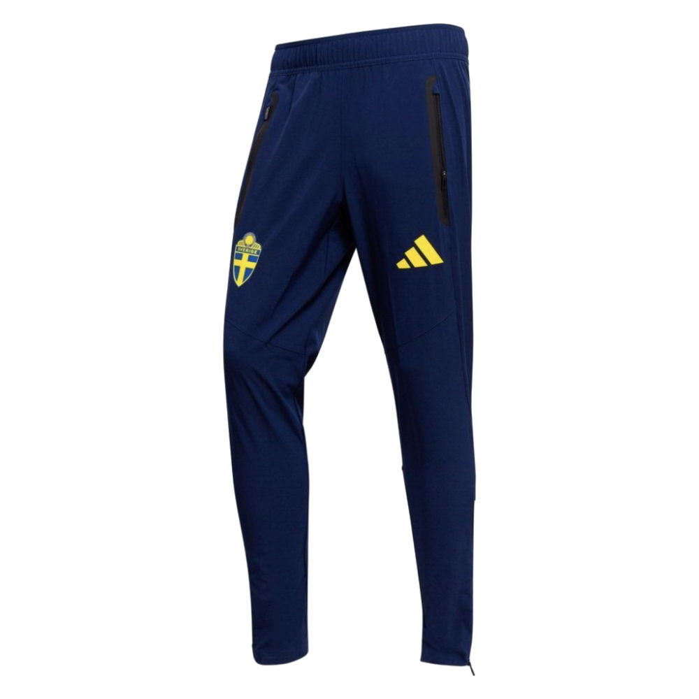 2026-2027 Sweden Tiro Tech Tracksuit Pants (Navy)