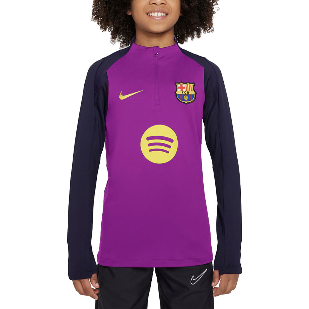 2025-2026 Barcelona Strike Drill Top (Vivid Purple) - Kids