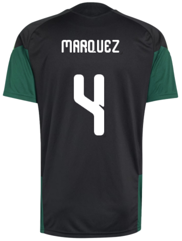 2026-2027 Mexico Training Jersey (Black) (Marquez 4)