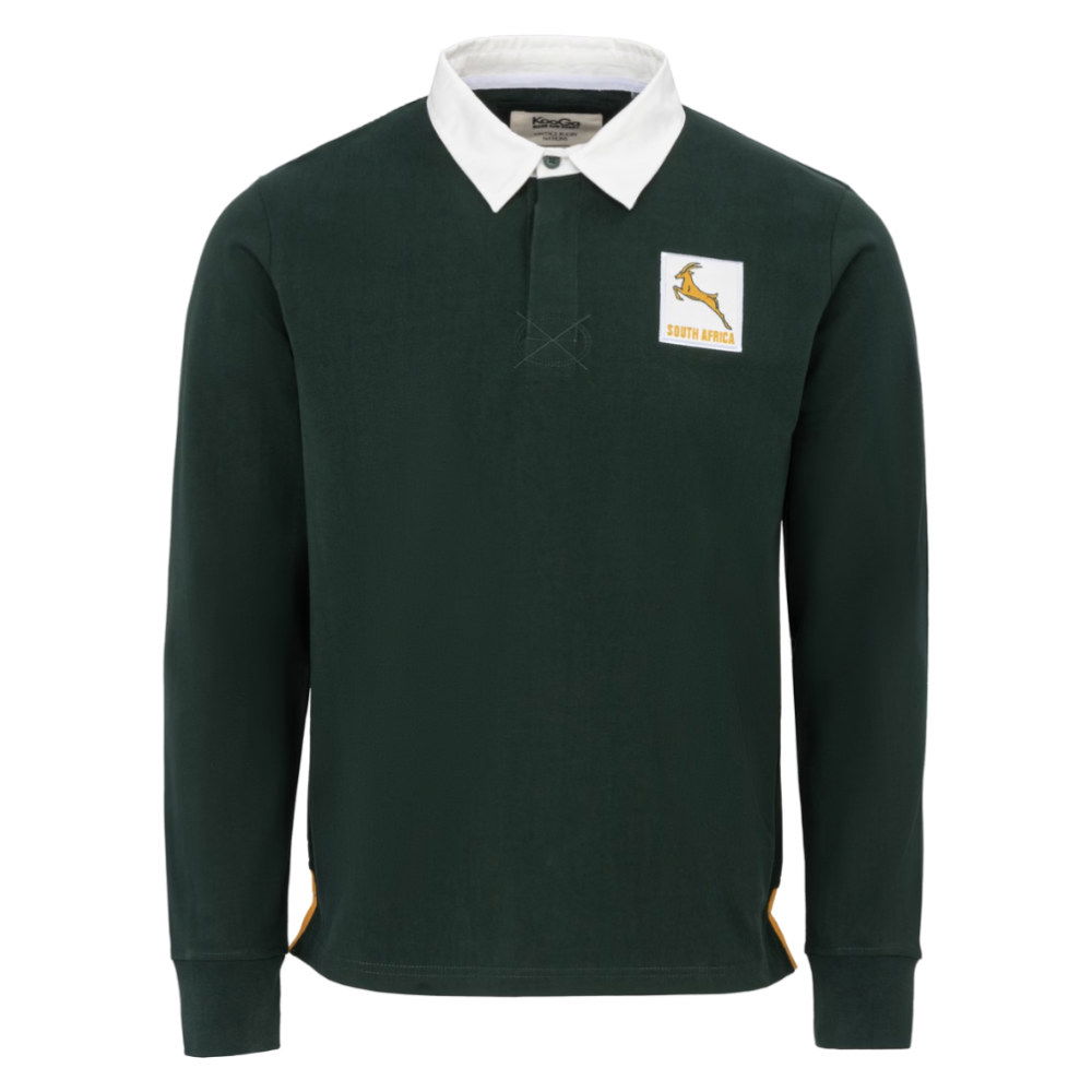 Kooga Vintage South Africa Men\'s LS Rugby Shirt (Green)
