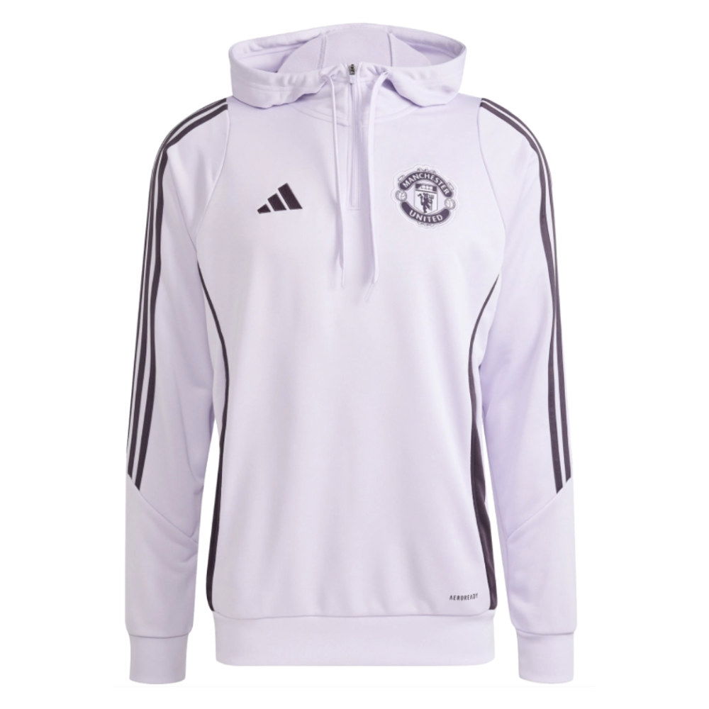 2025-2026 Man Utd Training Hoody (Purple Tint)