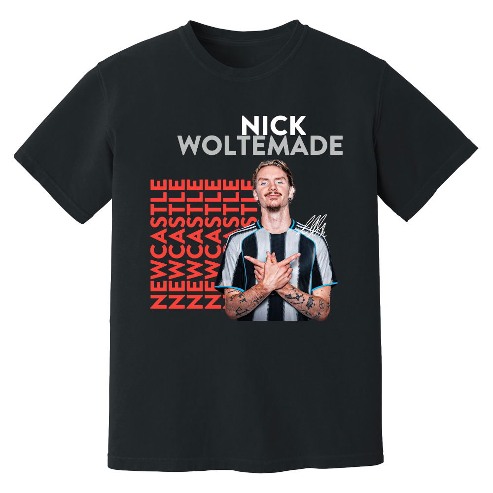 Nick Woltemade Newcastle United New Signing T-Shirt (Black)