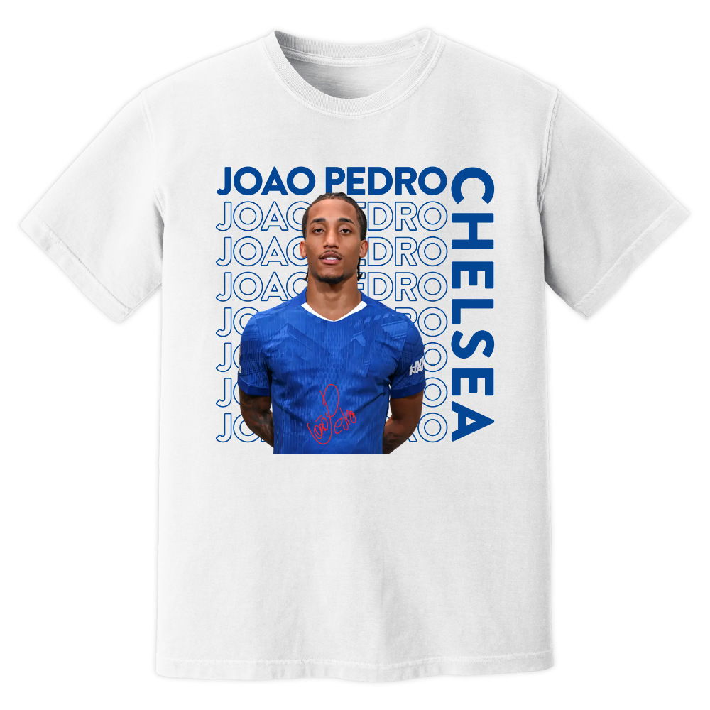 Joao Pedro Chelsea New Signing T-Shirt (White)
