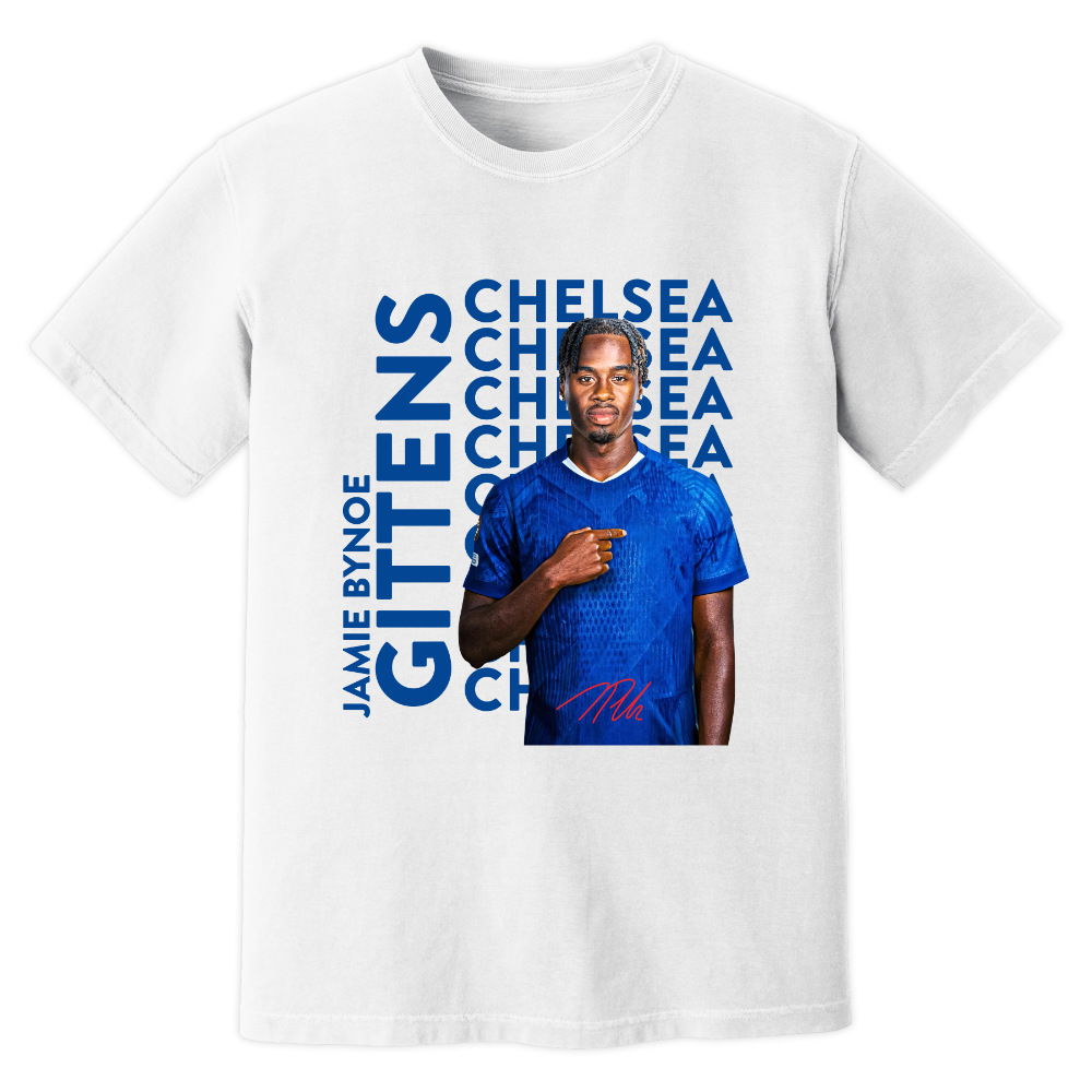 Jamie Bynoe Gittens Chelsea New Signing T-Shirt (White)