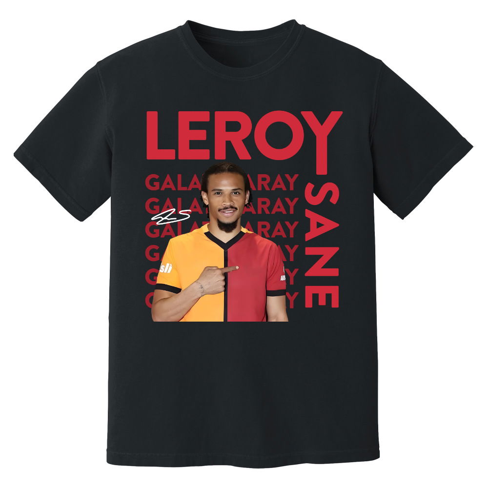 Leroy Sane Galatasaray New Signing T-Shirt (Black)