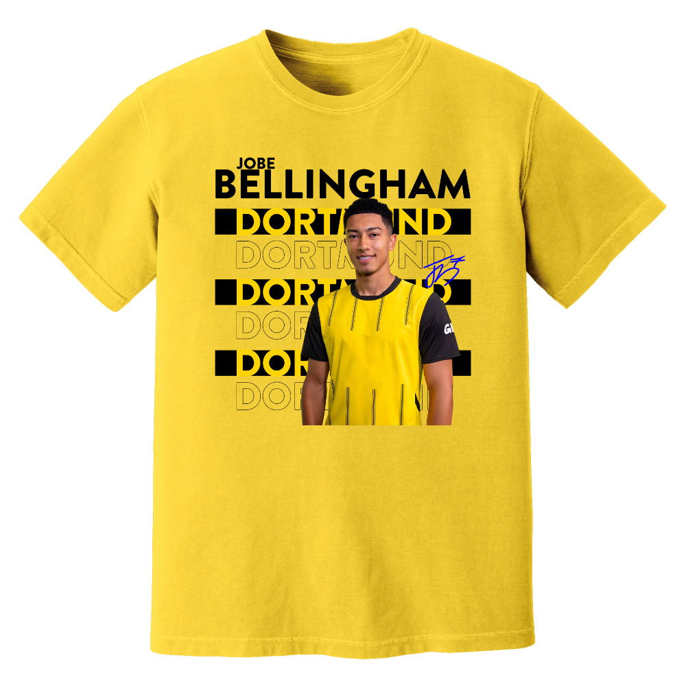 Jobe Bellingham Dortmund New Signing T-Shirt (Yellow)