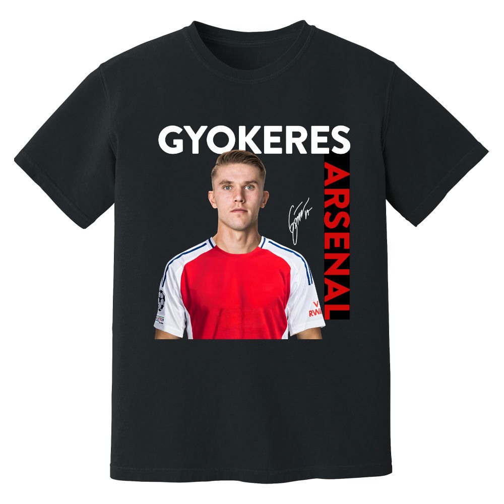 Viktor Gyokeres arsenal New Signing T-Shirt (Black)