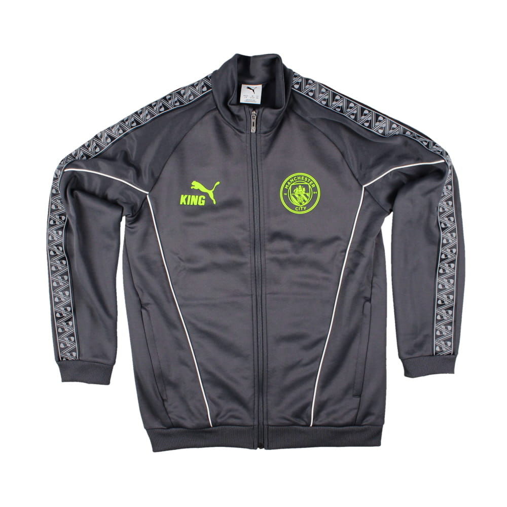 2025-2026 Man City KING Anthem Jacket (Grey) - Kids