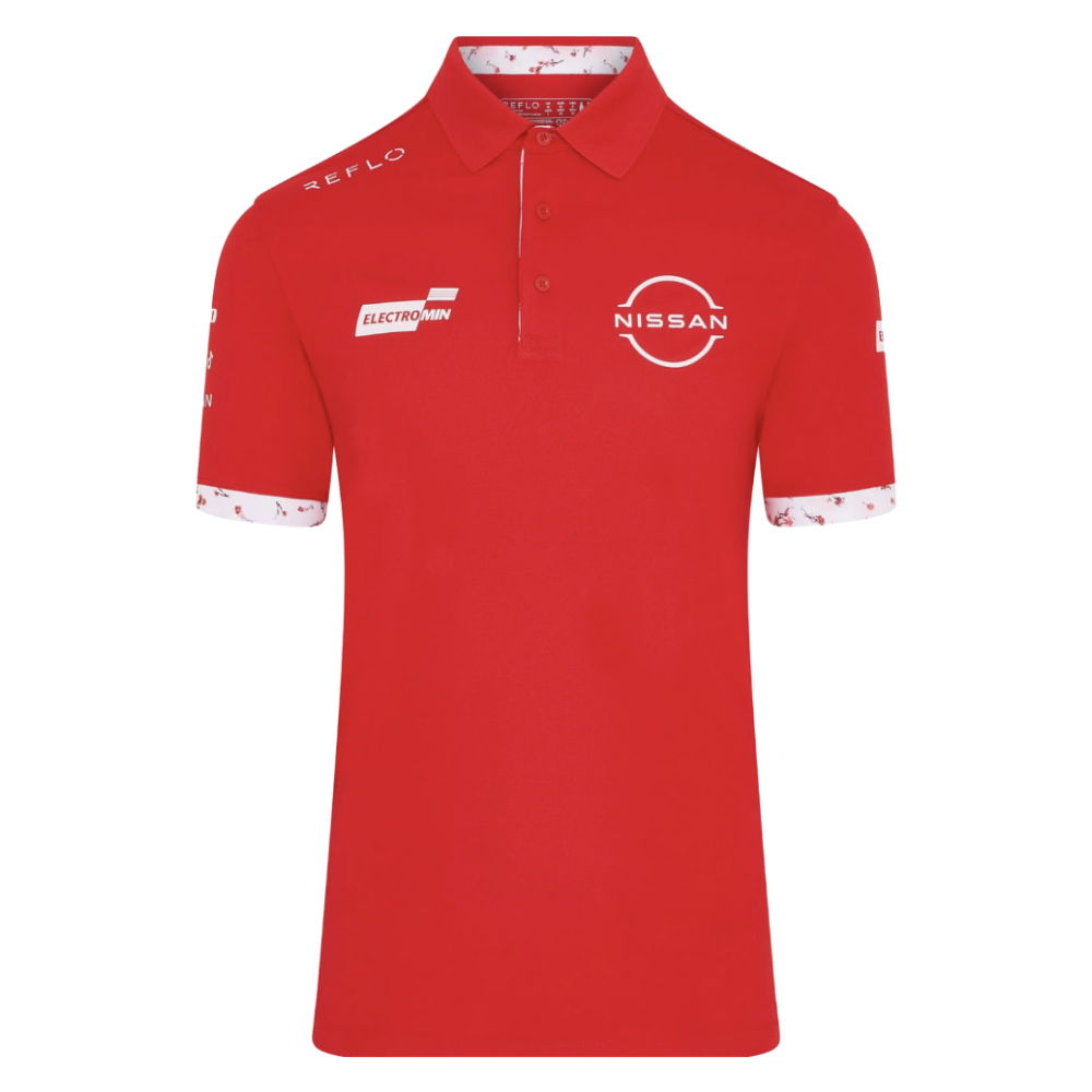 2026 Nissan Formula E Replica Polo Shirt (Red)