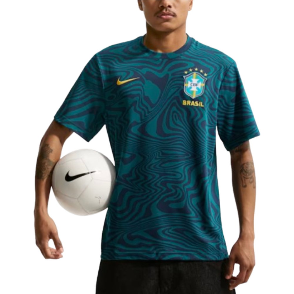 2026-2027 Brazil Primary Dri-Fit Shirt (Geode Teal)