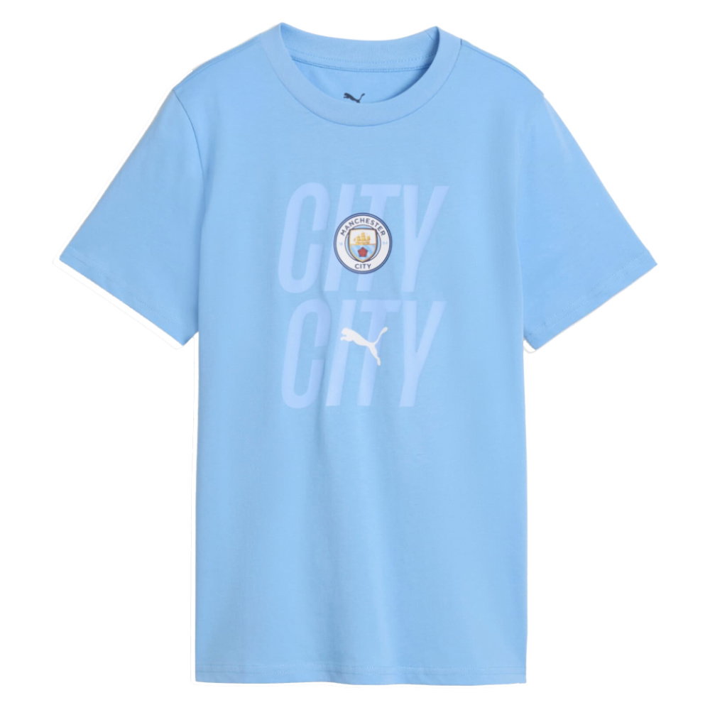 2026-2027 Man City FtblCulture Tee (Light Blue) - Kids