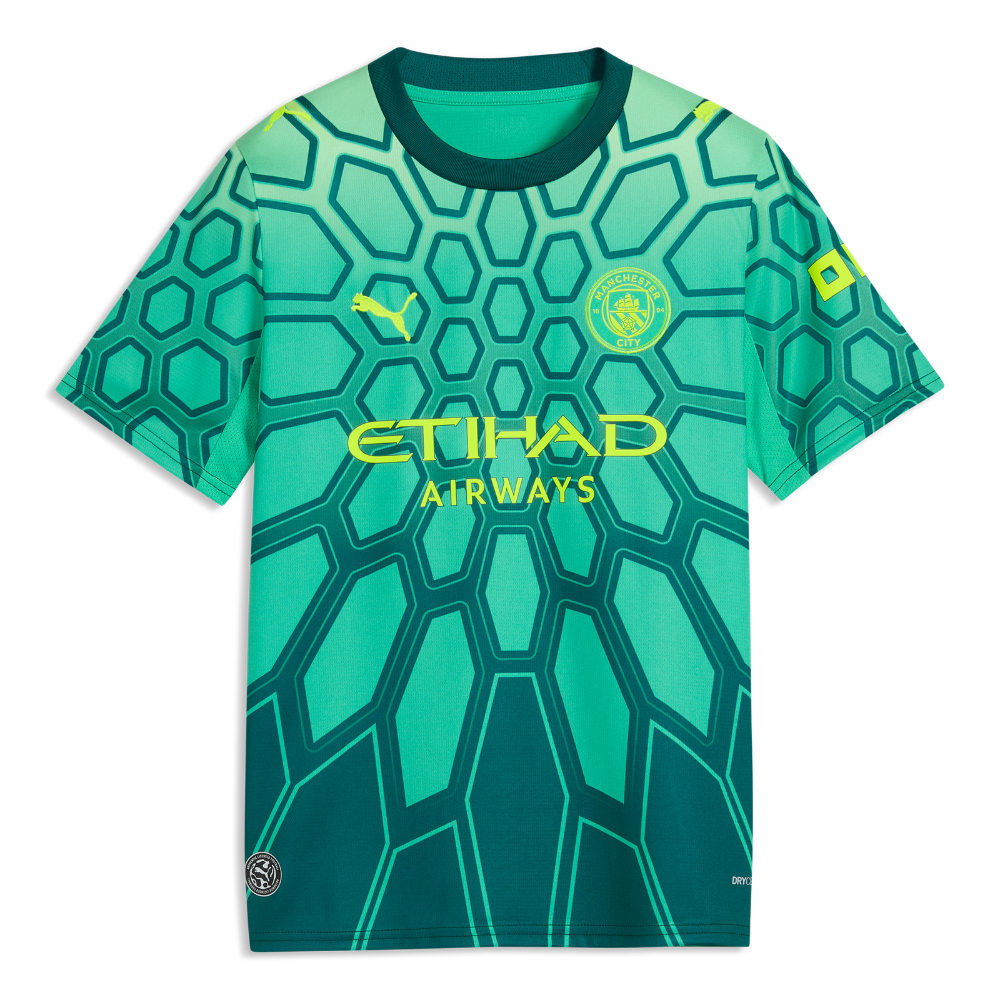 2026-2027 Man City Goalkeeper Shirt (Green) - Kids