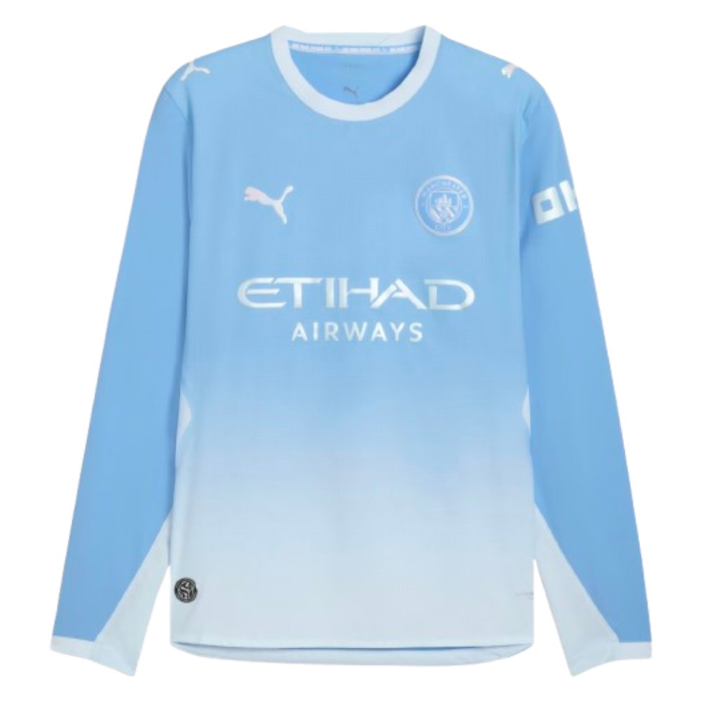 2026-2027 Man City Authentic Long Sleeve Home Shirt