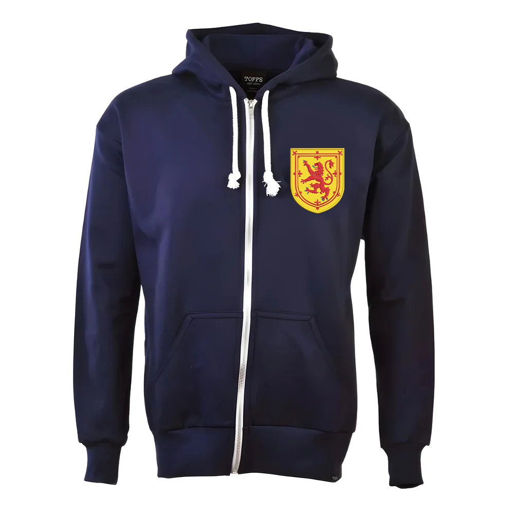 Scotland 1970's Zipped Hoodie - Navy