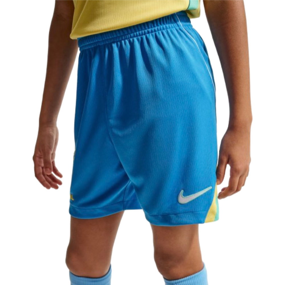 2026-2027 Brazil Home Shorts (Blue) - Kids