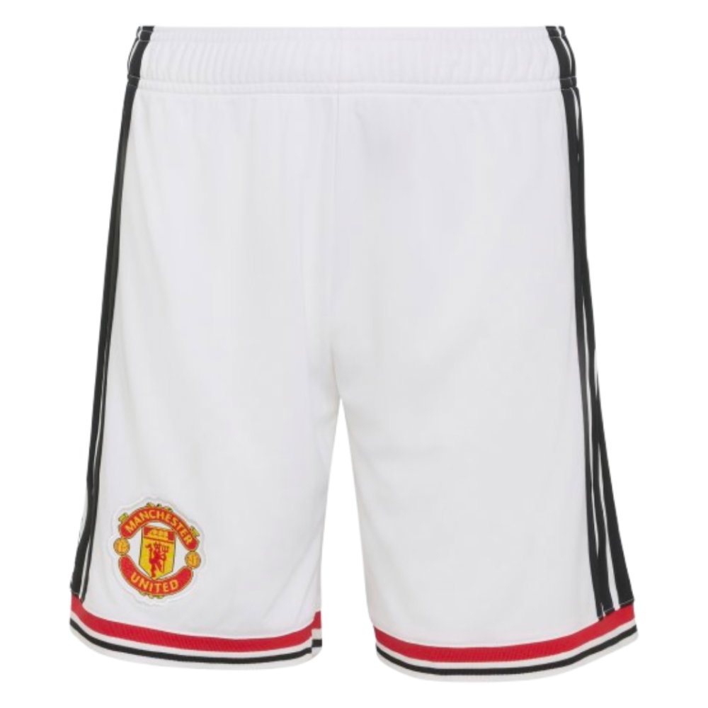 2026-2027 Man Utd Home Shorts (White) - Kids