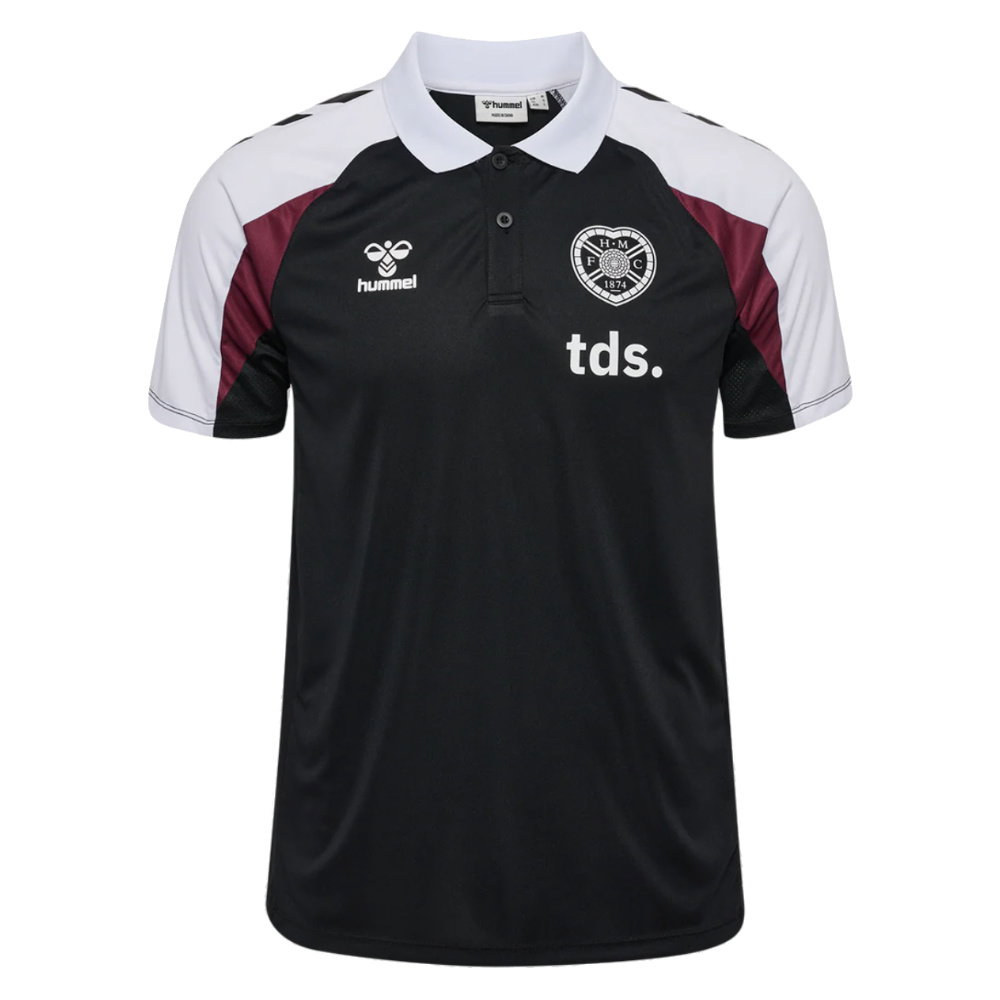 2026-2027 Hearts Player Training Polo Shirt (Black)