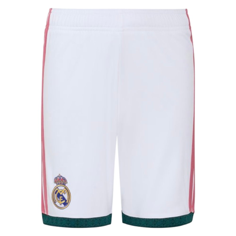 2026-2027 Real Madrid Home Shorts (White) - Kids