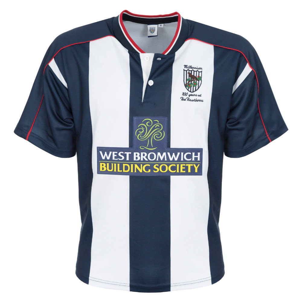 2001 WBA West Bromwich Albion Retro Home Shirt