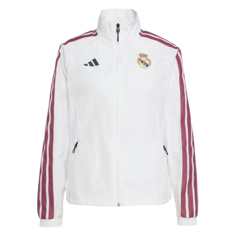 2026-2027 Real Madrid Anthem Jacket (White) - Womens