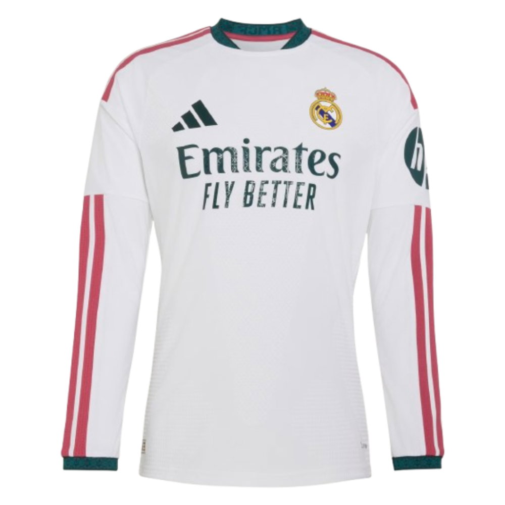 2026-2027 Real Madrid Authentic Long Sleeve Home Shirt