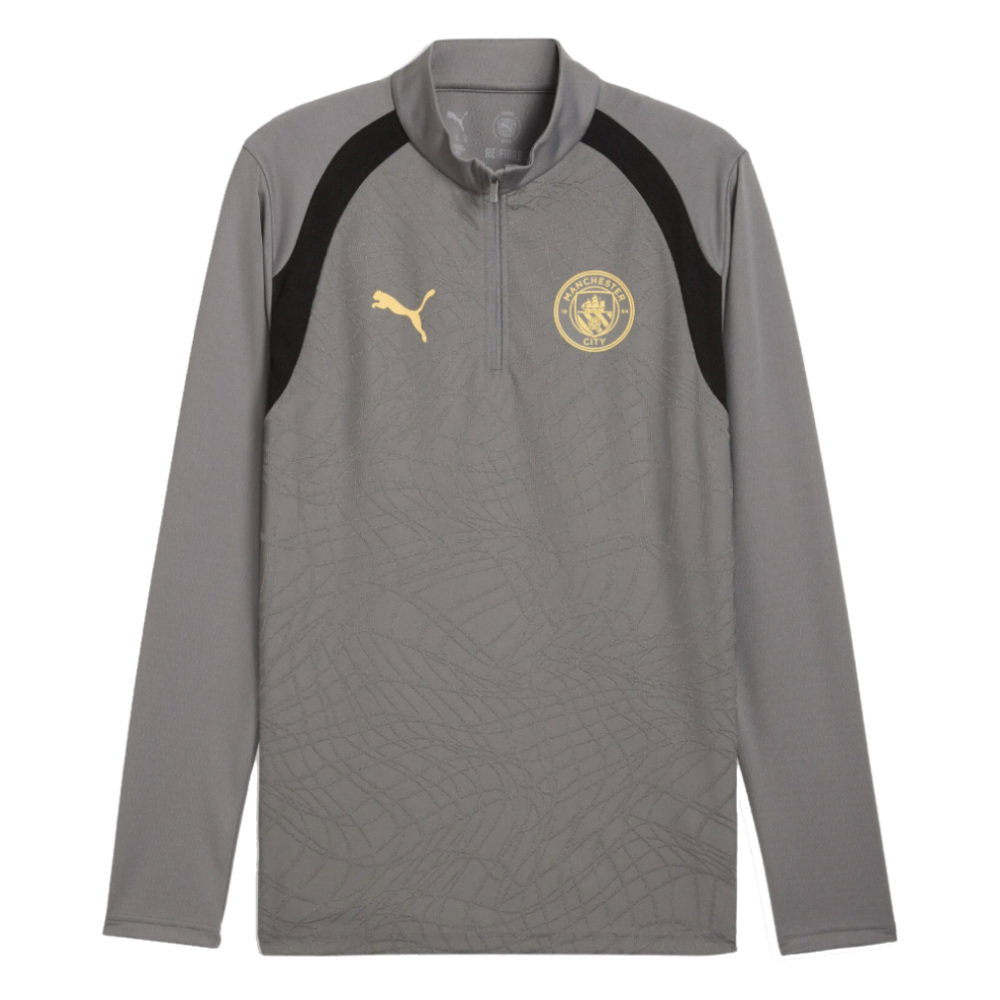 2026-2027 Man City Training 1/4 Zip Top (Cast Iron)