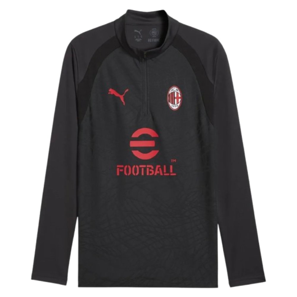 2026-2027 AC Milan Training 1/4 Zip Top (Flat Dark Gray)