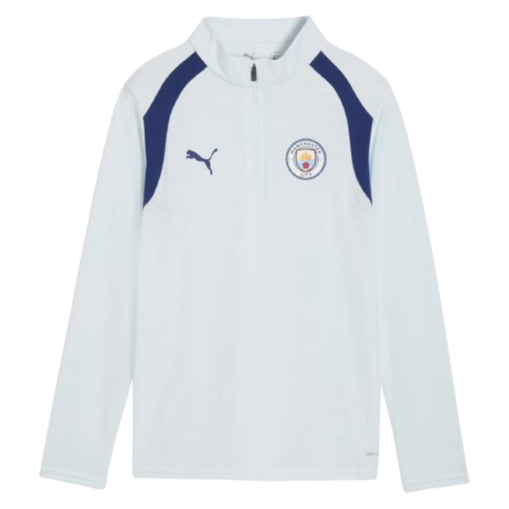 2026-2027 Man City Training 1/4 Zip Top (Dewdrop) - Kids
