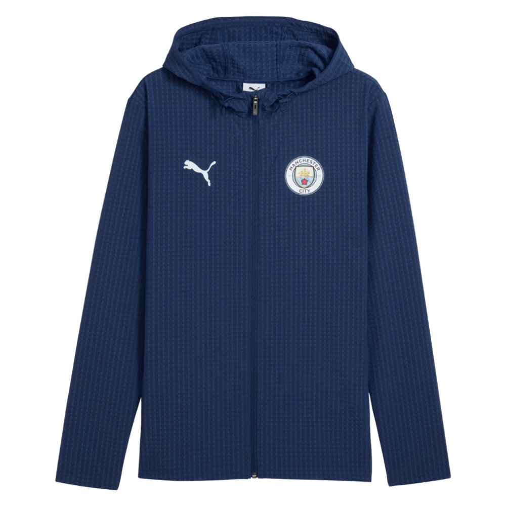 2026-2027 Man City Training Softshell Jacket (Blue Jewel)