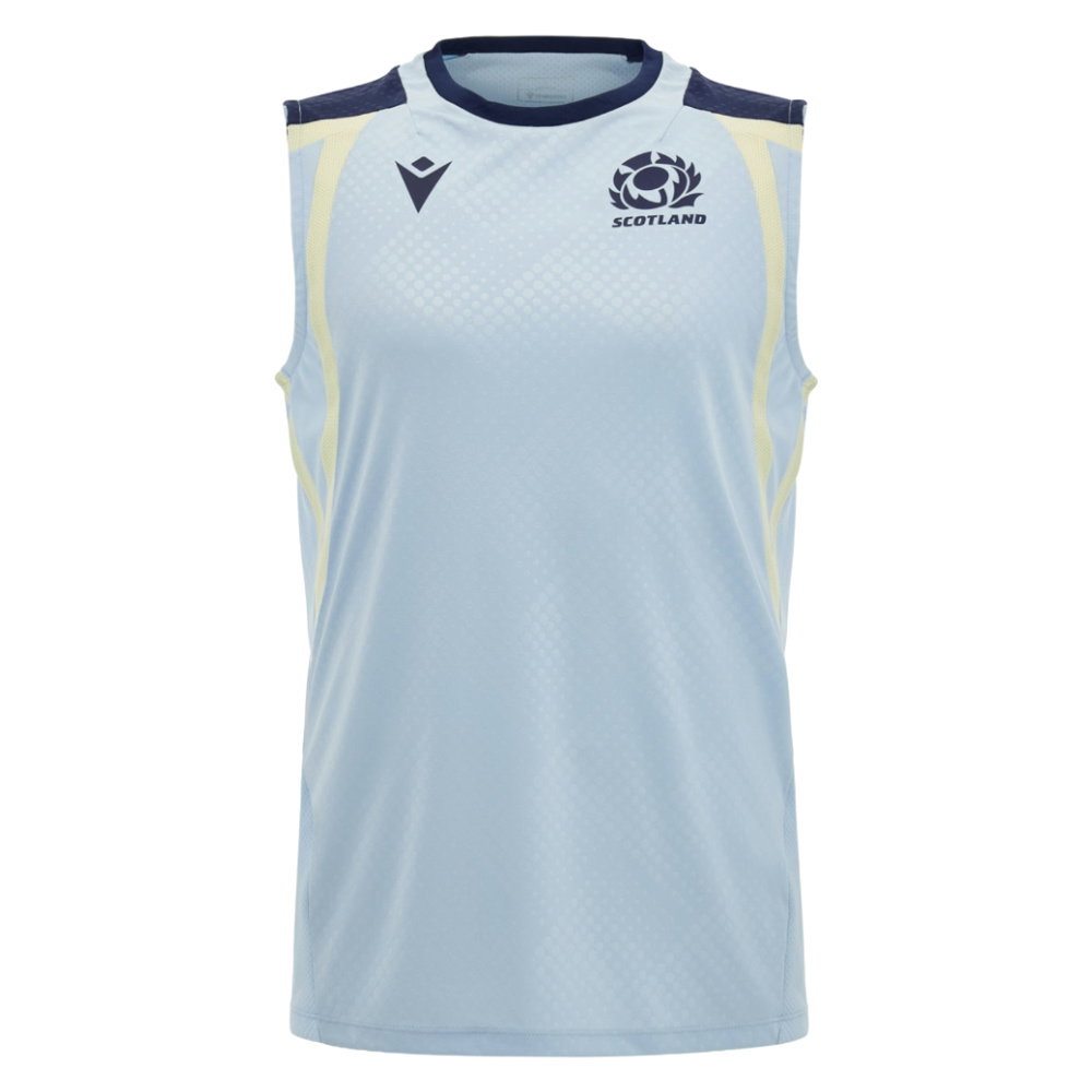 2026-2027 Scotland Rugby Sleeveless Poly Shirt (Blue)