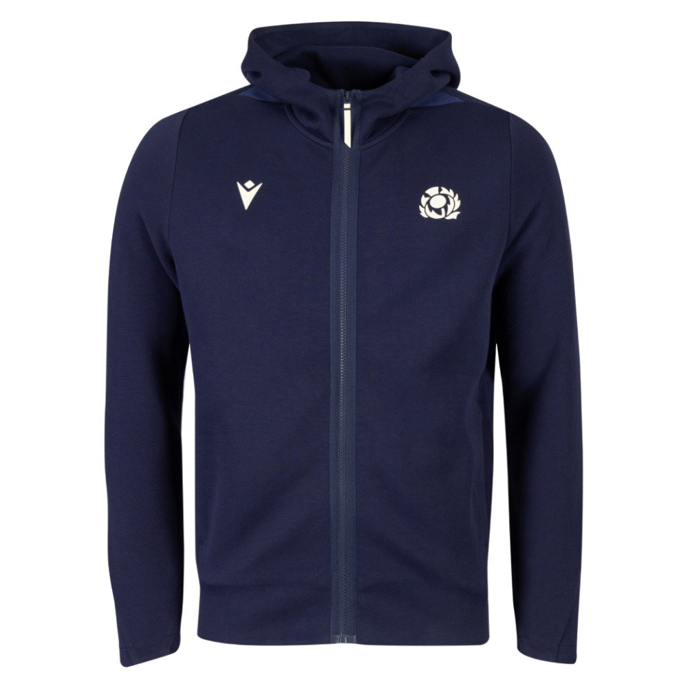 2026-2027 Scotland Rugby Ath Travel Full Zip Hoody (Navy)