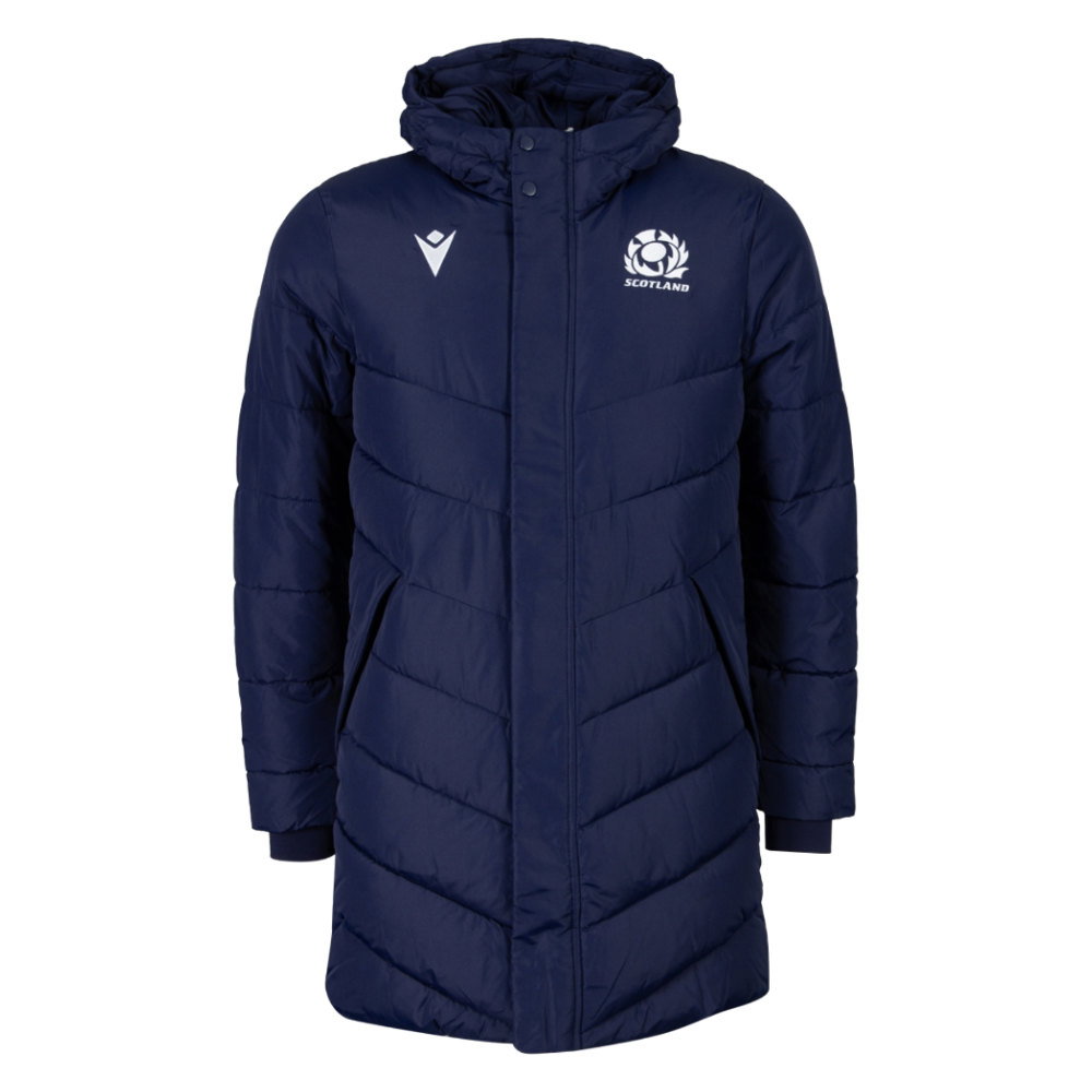 2026-2027 Scotland Rugby Long Bench Padded Jacket (Navy)
