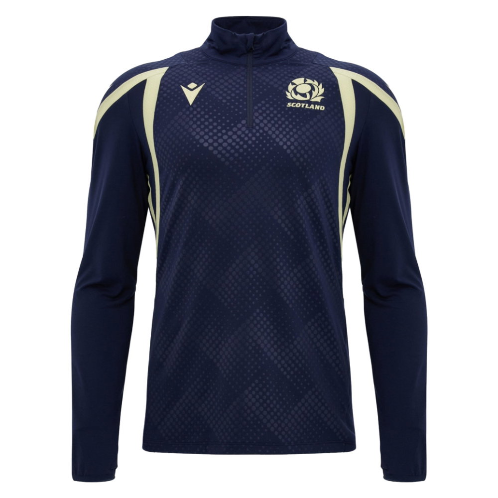 2026-2027 Scotland Rugby Training 1/4 Zip Top (Navy)
