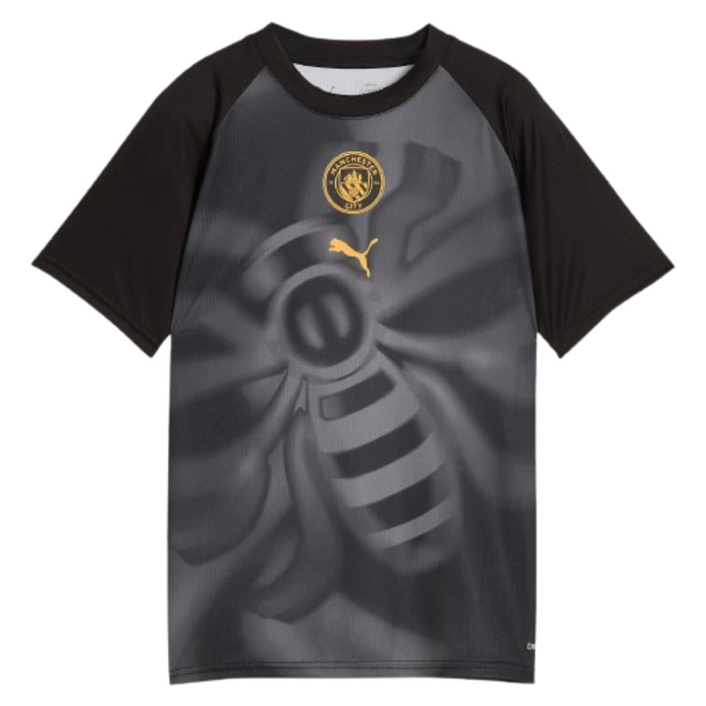 2026-2027 Man City Warm Up Jersey (Black) - Kids