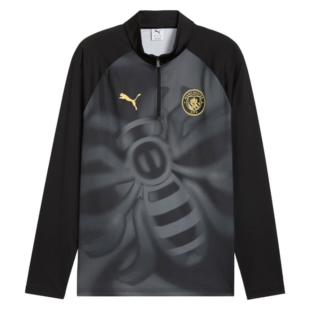 2026-2027 Man City Warm Up 1/4 Zip Top (Black)